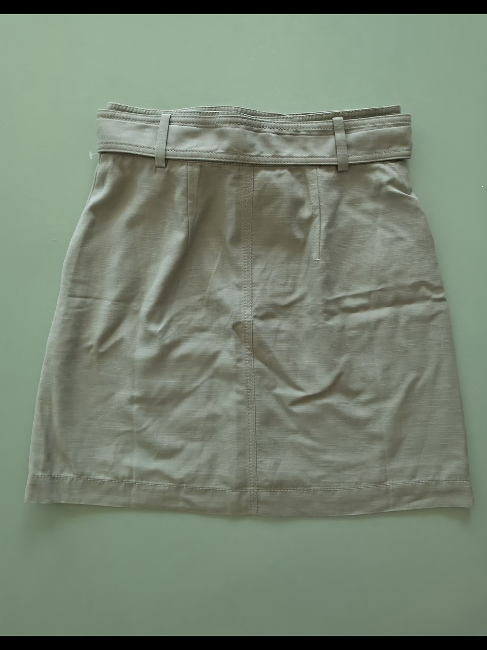 NWT Ann Taylor Petite Sage Green Belted Cargo Mini Skirt - Size 0P - Picture 5 of 5